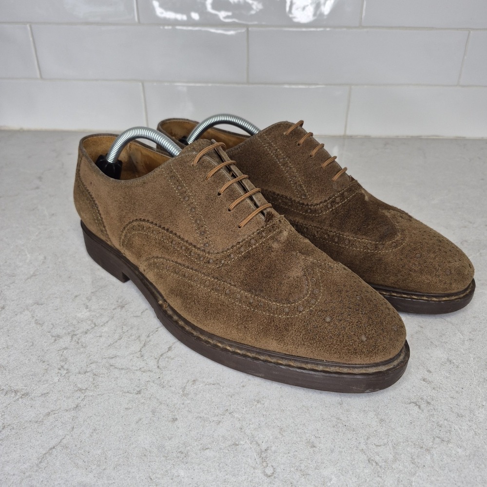 Church's Oxford Shoes Wingtip Suede UK 13 M US 14 M Brown Men's